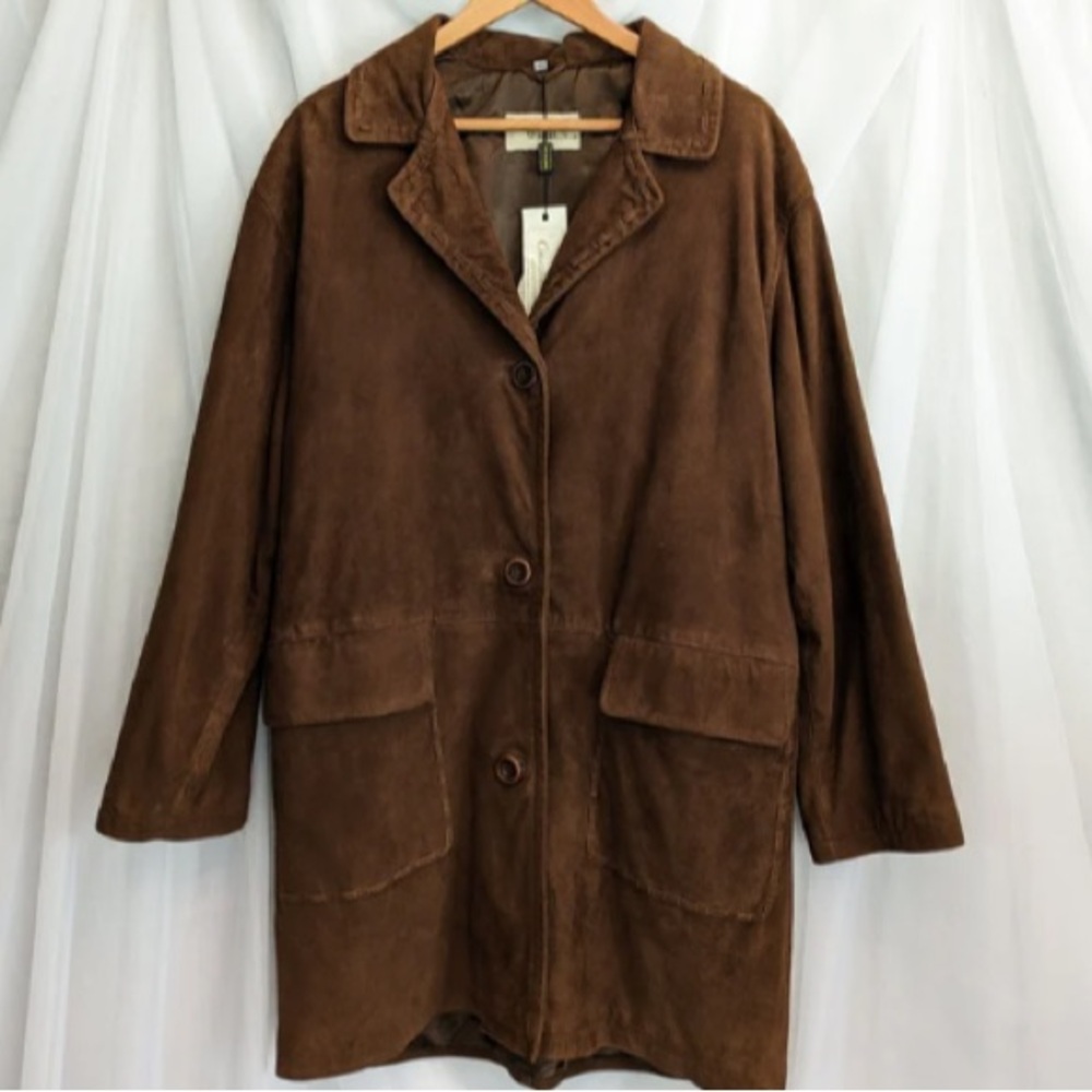Chocolate Brown Suede Jacket
